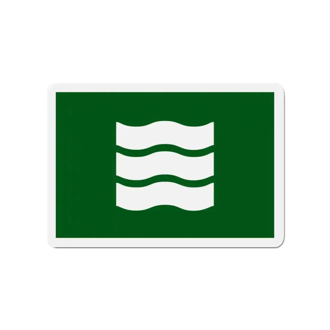 Flag of Hiroshima Hiroshima Japan - Refrigerator Magnet 3 Inch - The Sticker Space