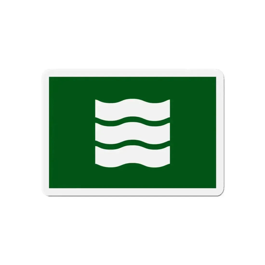 Flag of Hiroshima Hiroshima Japan - Refrigerator Magnet - The Sticker Space