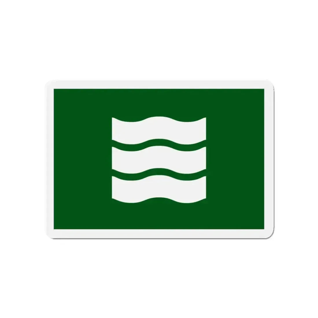 Flag of Hiroshima Hiroshima Japan - Refrigerator Magnet - The Sticker Space