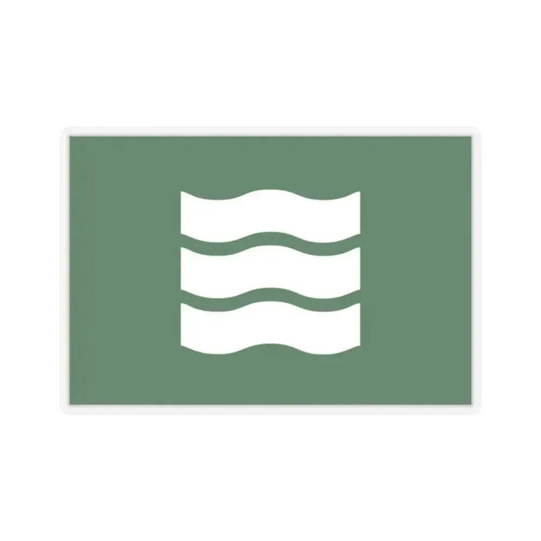 Flag of Hiroshima Hiroshima Japan - STICKER Vinyl Kiss-Cut Decal 2 Inch Transparent - The Sticker Space