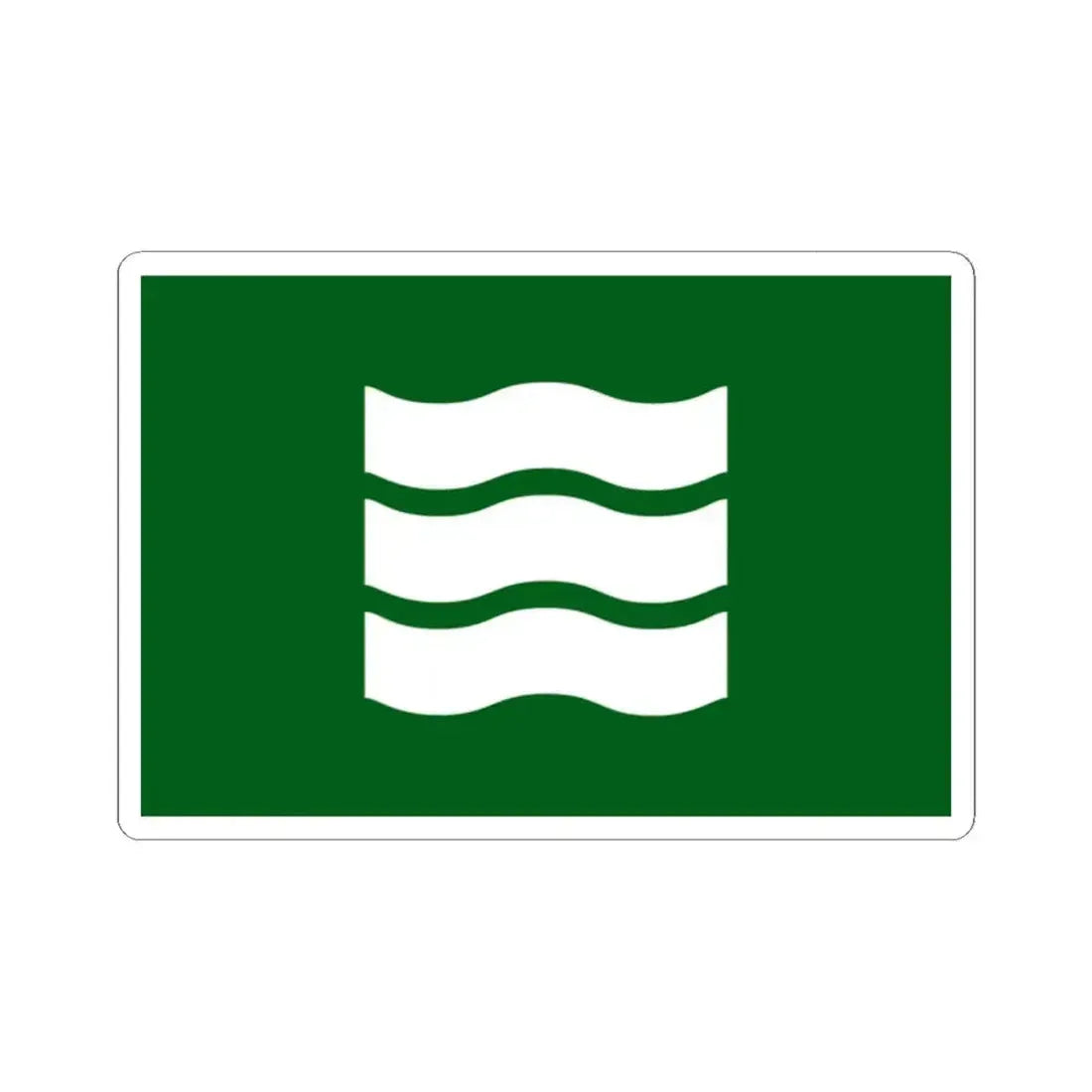 Flag of Hiroshima Hiroshima Japan - STICKER Vinyl Kiss-Cut Decal 2 Inch White - The Sticker Space