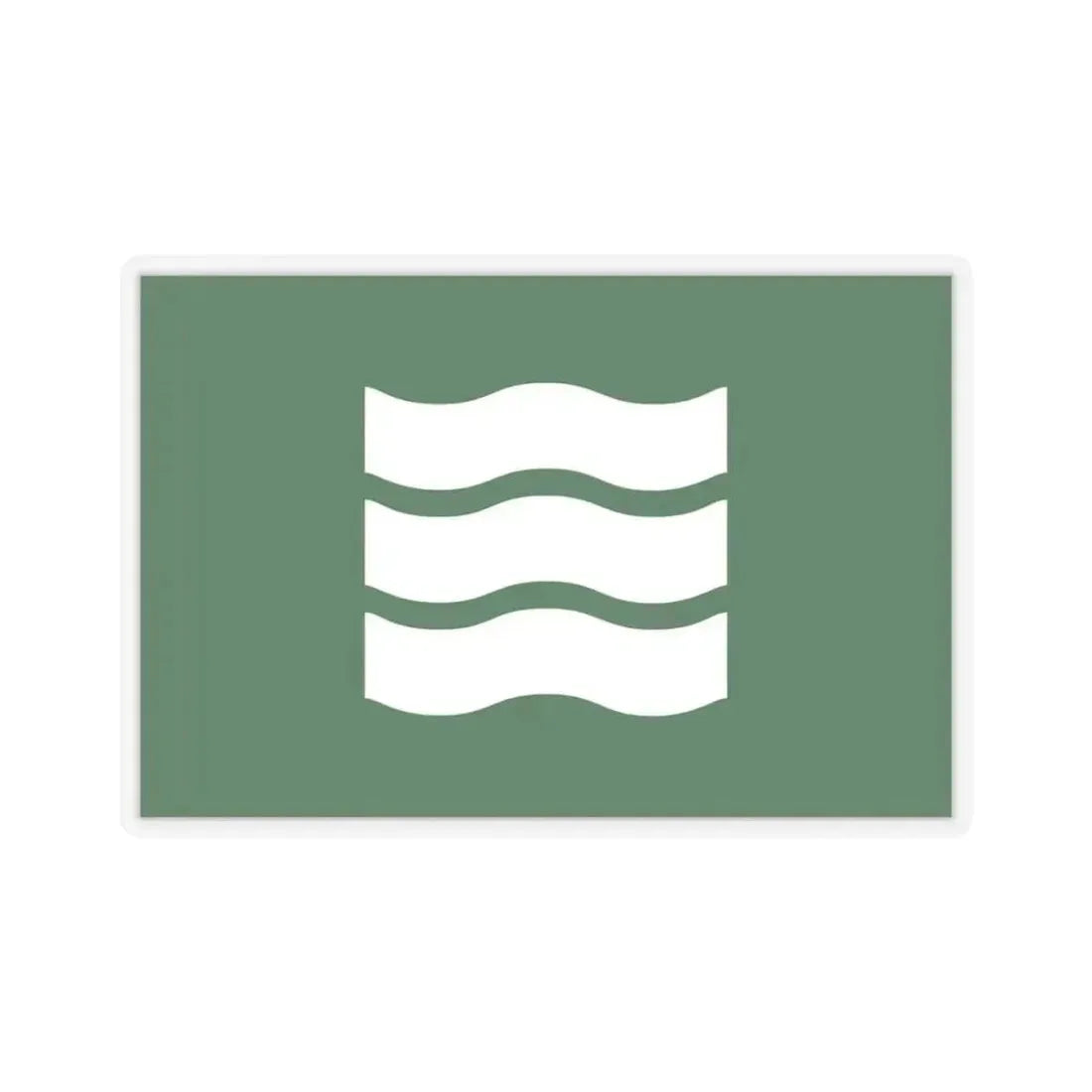 Flag of Hiroshima Hiroshima Japan - STICKER Vinyl Kiss-Cut Decal 3 Inch Transparent - The Sticker Space