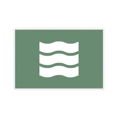 Flag of Hiroshima Hiroshima Japan - STICKER Vinyl Kiss-Cut Decal 3 Inch Transparent - The Sticker Space