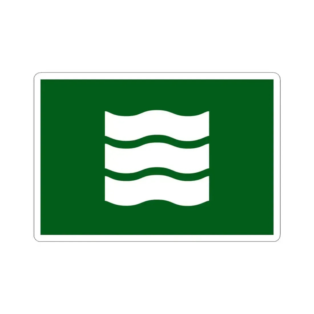 Flag of Hiroshima Hiroshima Japan - STICKER Vinyl Kiss-Cut Decal 3 Inch White - The Sticker Space