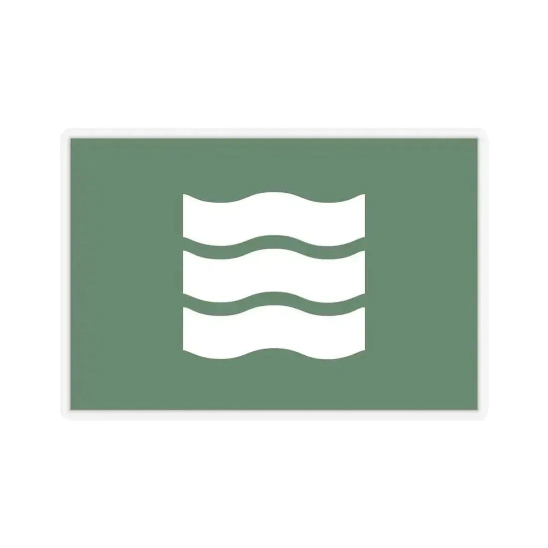 Flag of Hiroshima Hiroshima Japan - STICKER Vinyl Kiss-Cut Decal 4 Inch Transparent - The Sticker Space