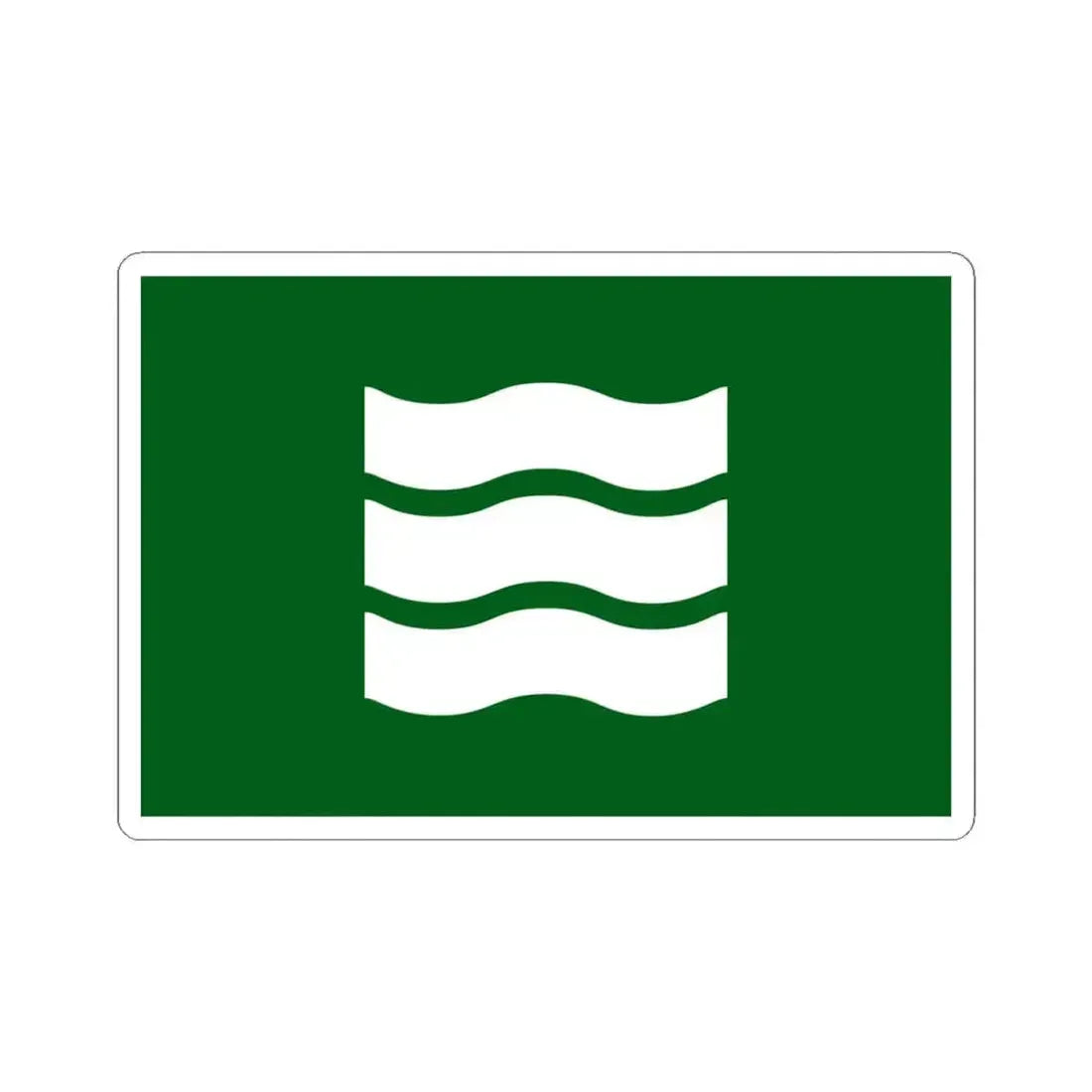 Flag of Hiroshima Hiroshima Japan - STICKER Vinyl Kiss-Cut Decal 4 Inch White - The Sticker Space