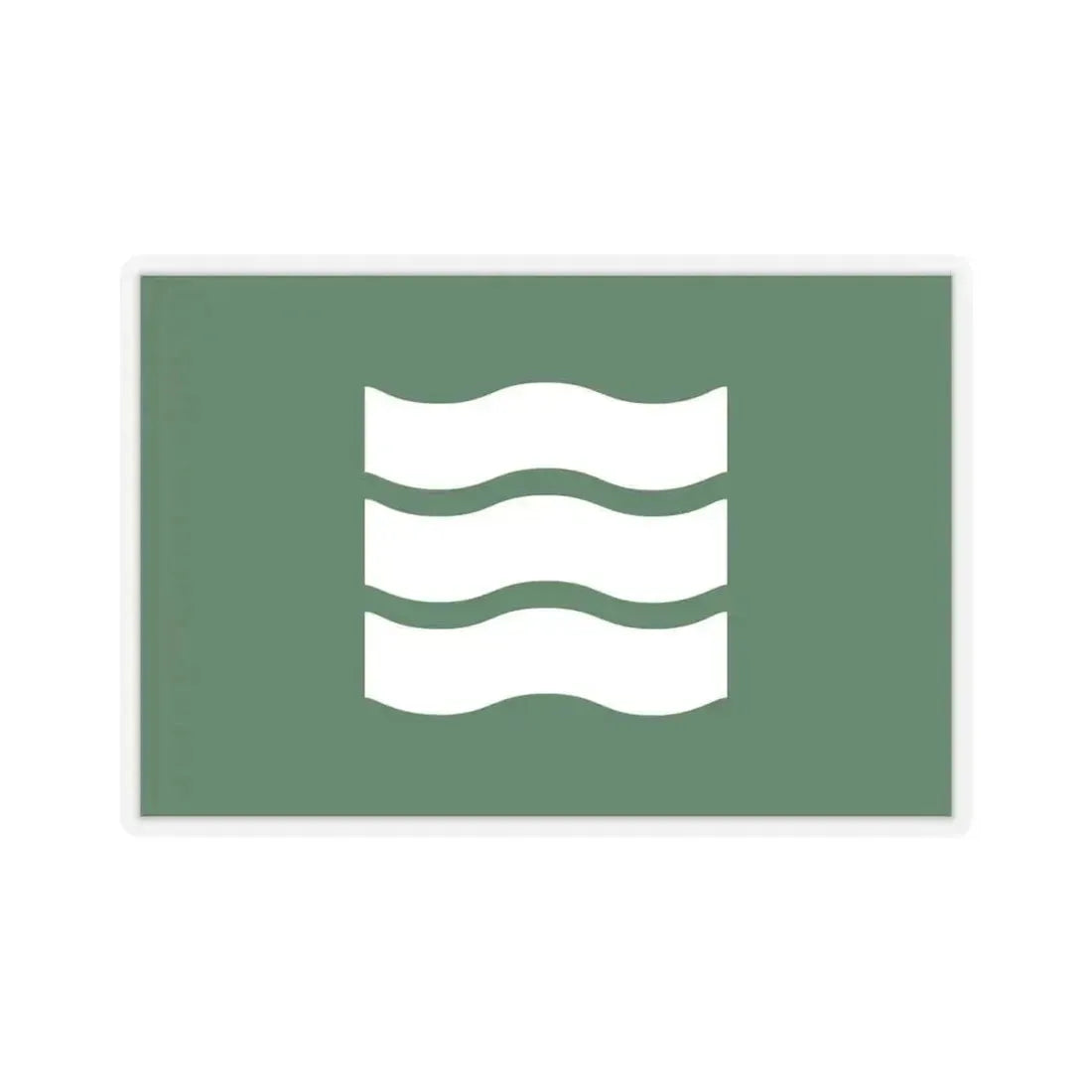 Flag of Hiroshima Hiroshima Japan - STICKER Vinyl Kiss-Cut Decal 6 Inch Transparent - The Sticker Space