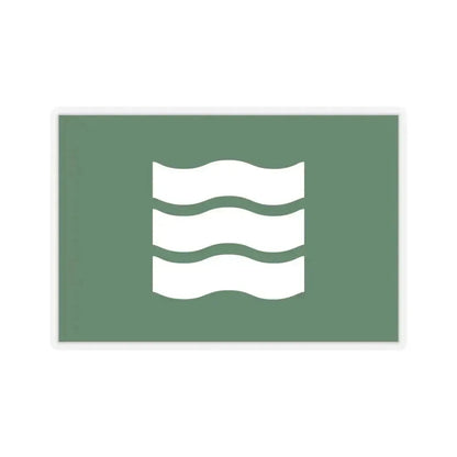 Flag of Hiroshima Hiroshima Japan - STICKER Vinyl Kiss-Cut Decal 6 Inch Transparent - The Sticker Space