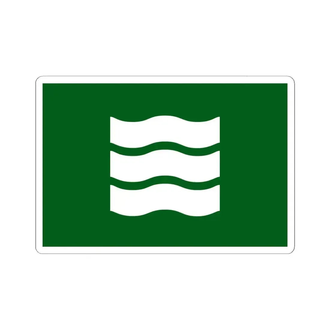 Flag of Hiroshima Hiroshima Japan - STICKER Vinyl Kiss-Cut Decal 6 Inch White - The Sticker Space