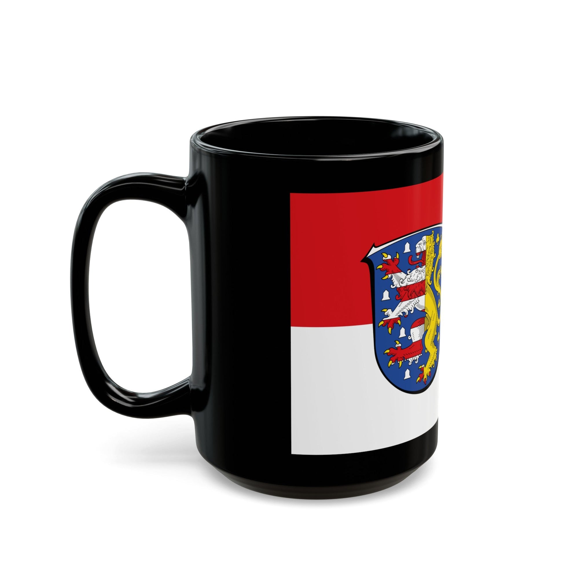 Flag of Hochtaunuskreis Germany - Black Coffee Mug-The Sticker Space