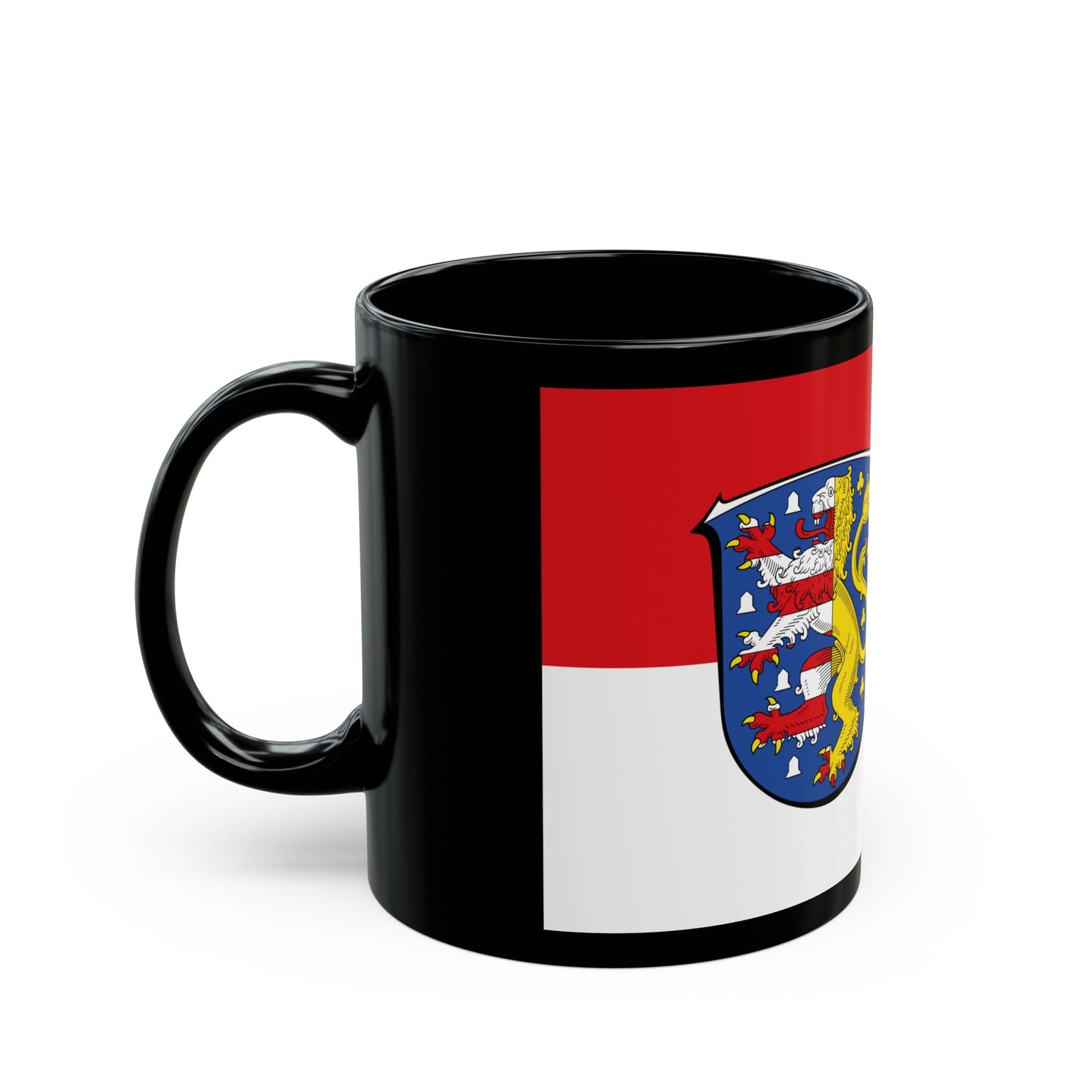 Flag of Hochtaunuskreis Germany - Black Coffee Mug-The Sticker Space