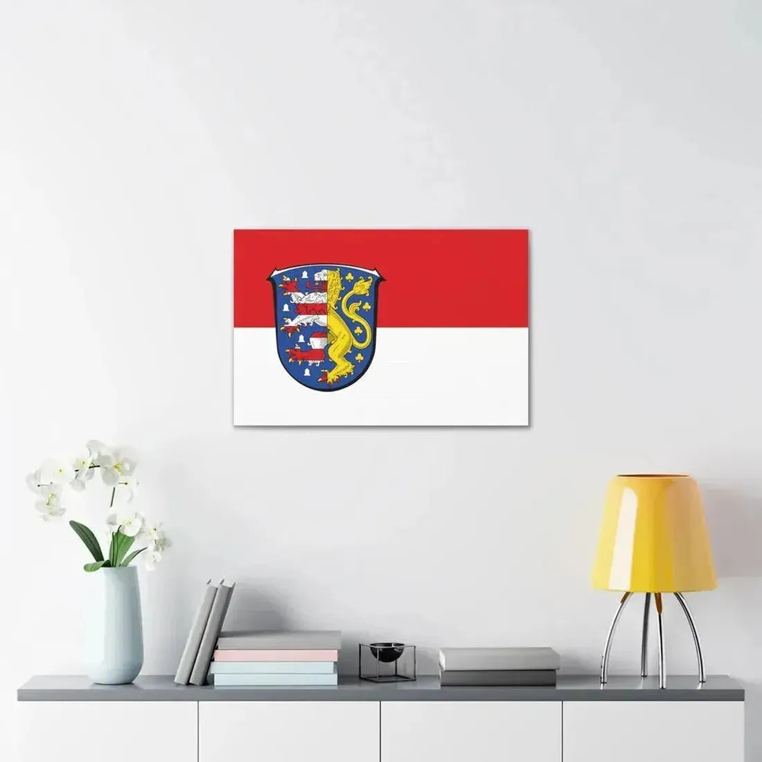 Flag of Hochtaunuskreis Germany - Canvas Wall Art - The Sticker Space