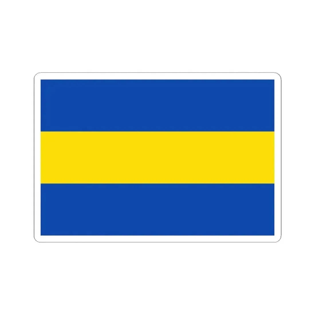 Flag of Hoegaarden Belgium (Belgium) STICKER Vinyl Kiss-Cut Decal 2 Inch White - The Sticker Space