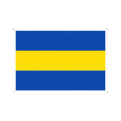 Flag of Hoegaarden Belgium (Belgium) STICKER Vinyl Kiss-Cut Decal 4 Inch White - The Sticker Space