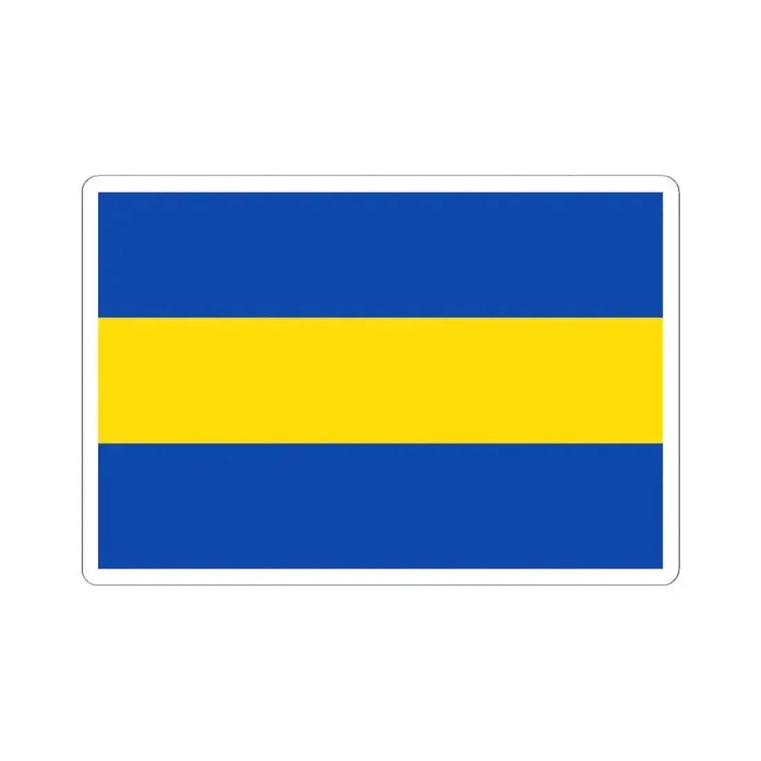 Flag of Hoegaarden Belgium (Belgium) STICKER Vinyl Kiss-Cut Decal 6 Inch White - The Sticker Space