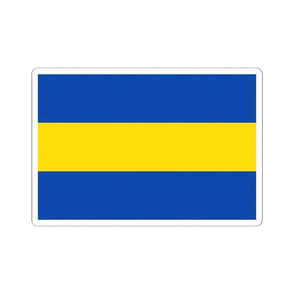 Flag of Hoegaarden Belgium (Belgium) STICKER Vinyl Kiss-Cut Decal 6 Inch White - The Sticker Space