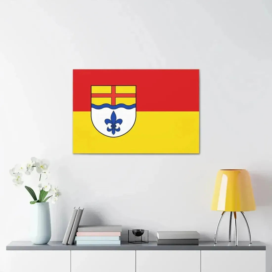 Flag of Hoexter Germany - Canvas Wall Art - The Sticker Space
