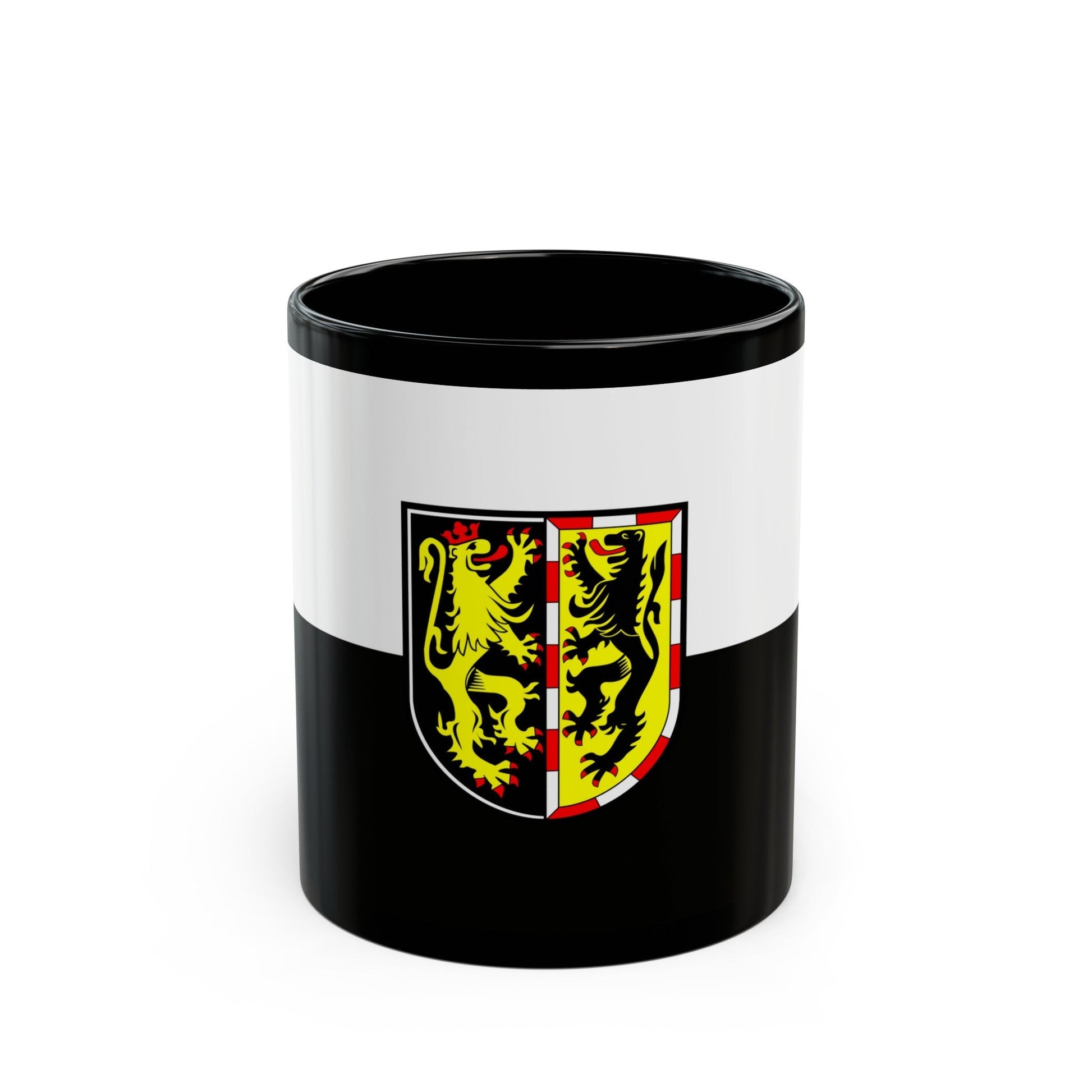 Flag of Hof Germany - Black Coffee Mug-11oz-The Sticker Space