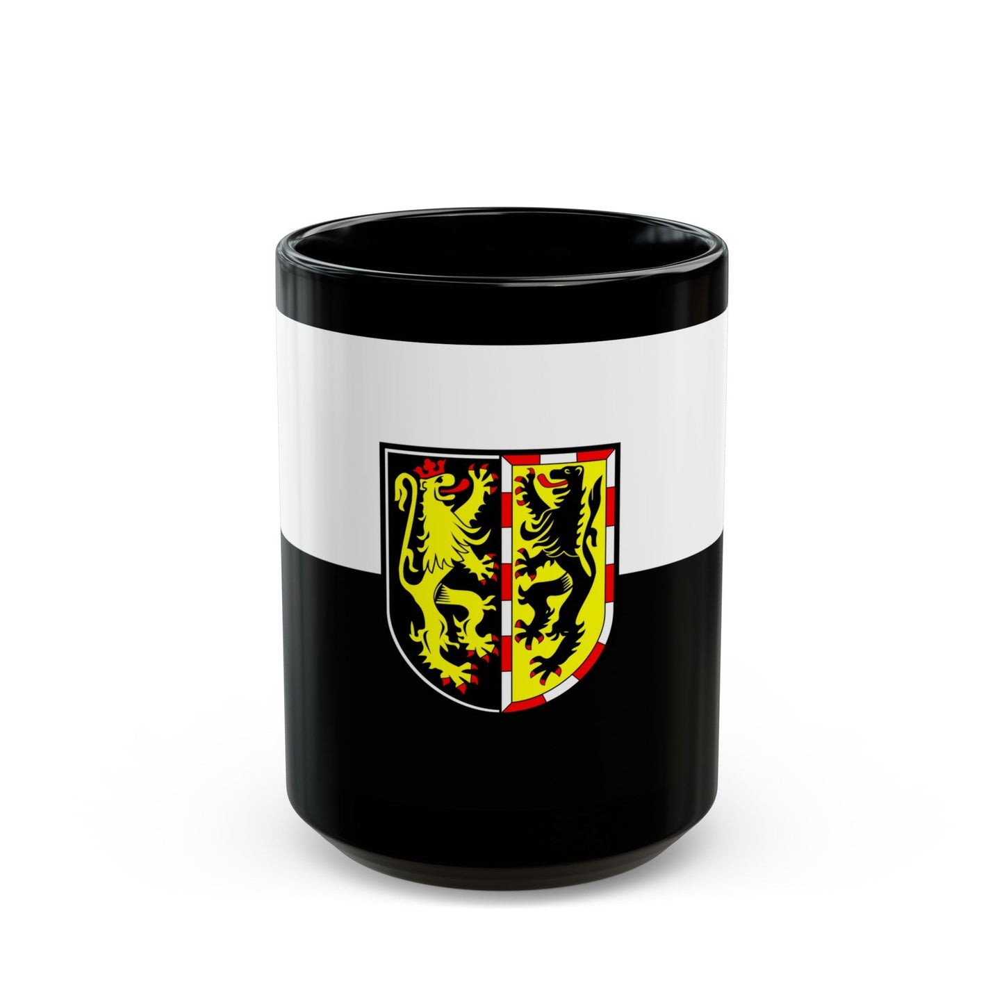 Flag of Hof Germany - Black Coffee Mug-15oz-The Sticker Space