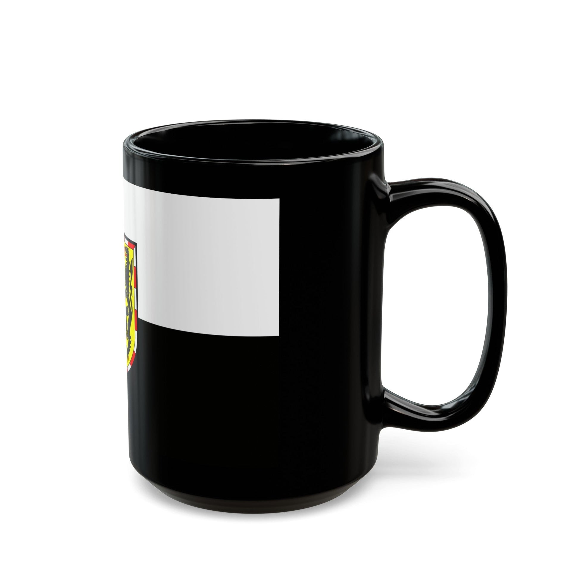 Flag of Hof Germany - Black Coffee Mug-The Sticker Space