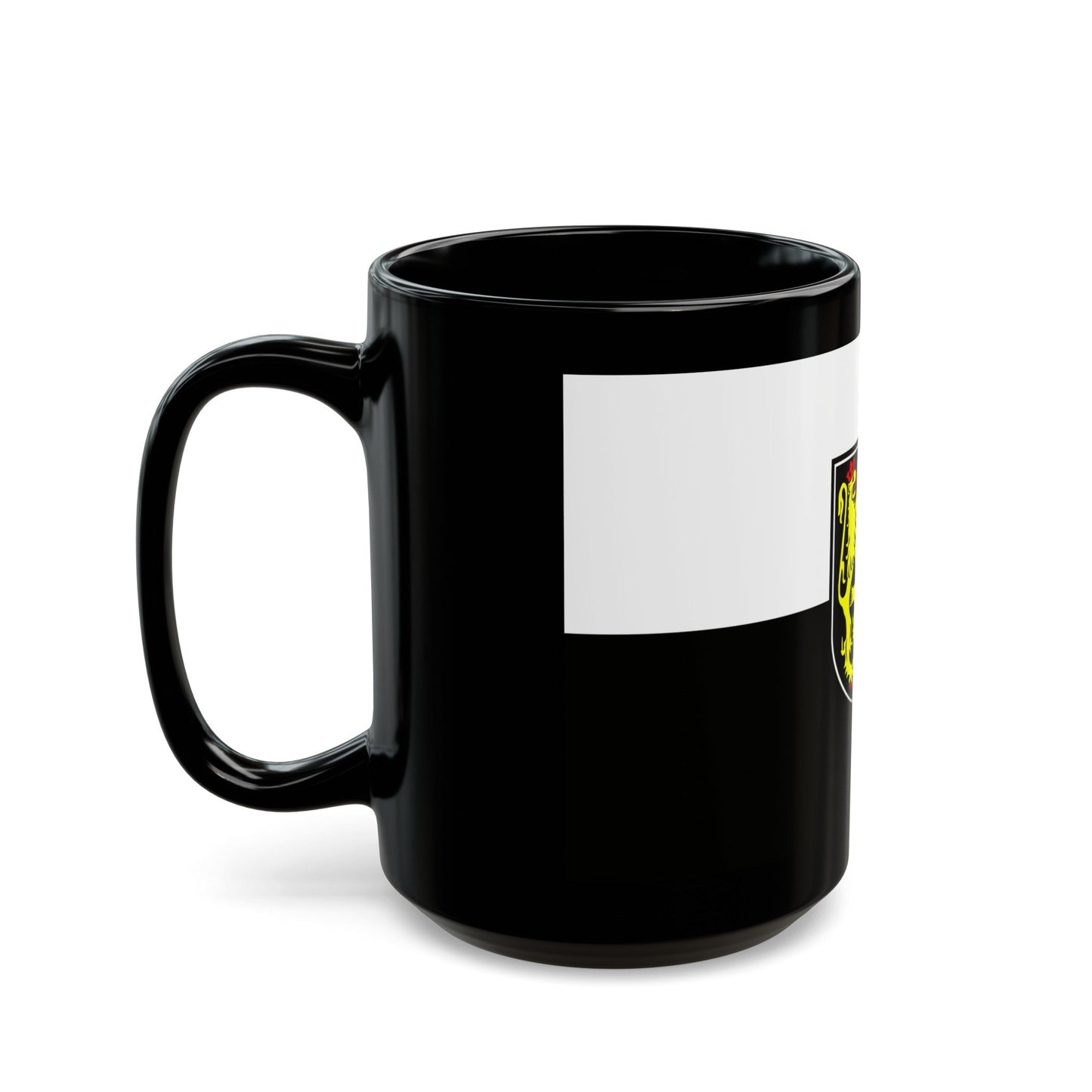 Flag of Hof Germany - Black Coffee Mug-The Sticker Space