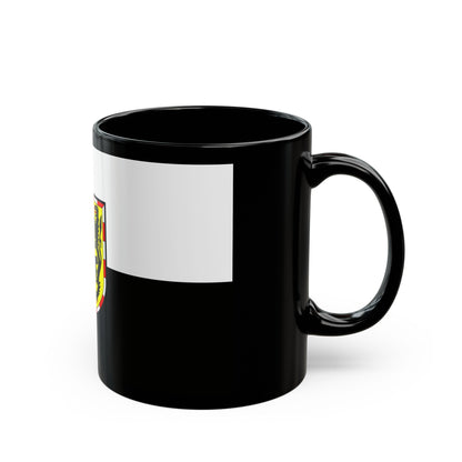 Flag of Hof Germany - Black Coffee Mug-The Sticker Space