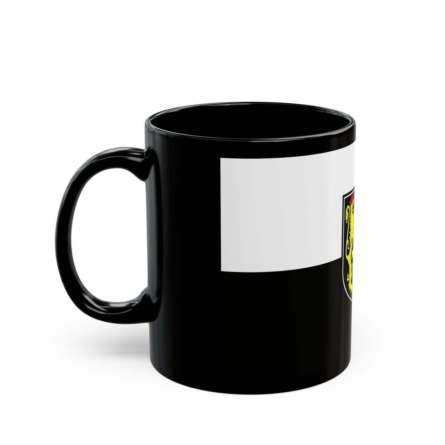 Flag of Hof Germany - Black Coffee Mug-The Sticker Space