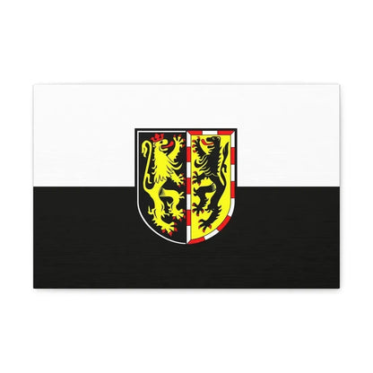 Flag of Hof Germany - Canvas Wall Art 18″ x 12″ 1.25" - The Sticker Space