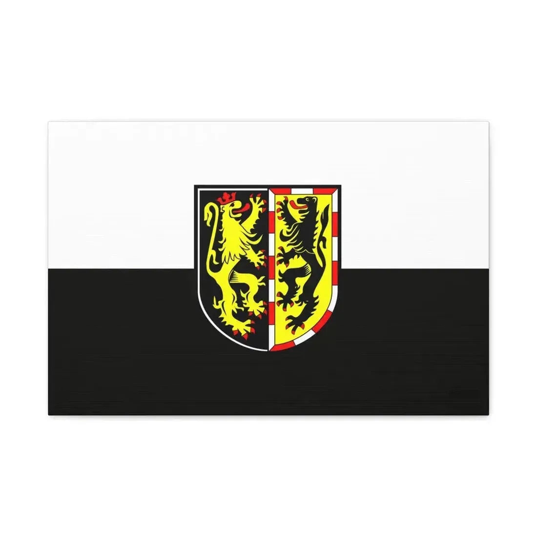 Flag of Hof Germany - Canvas Wall Art 24″ x 16″ 1.25" - The Sticker Space