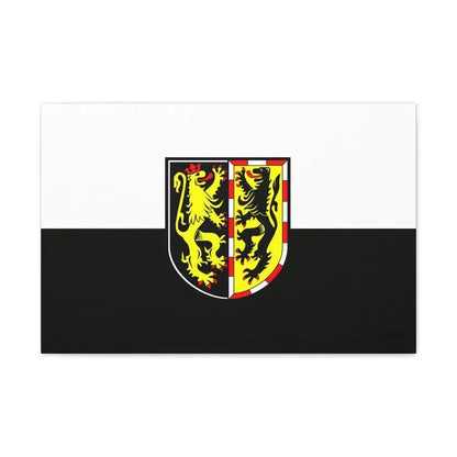 Flag of Hof Germany - Canvas Wall Art 24″ x 16″ 1.25" - The Sticker Space