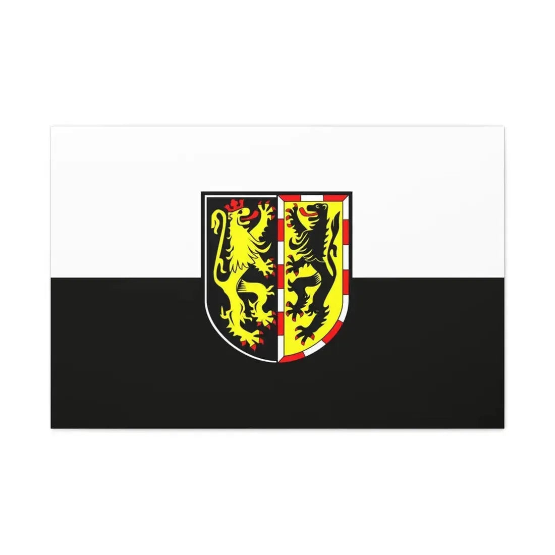 Flag of Hof Germany - Canvas Wall Art 36" x 24" 1.25" - The Sticker Space