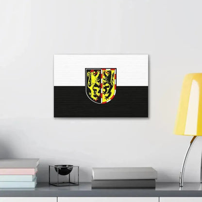 Flag of Hof Germany - Canvas Wall Art - The Sticker Space