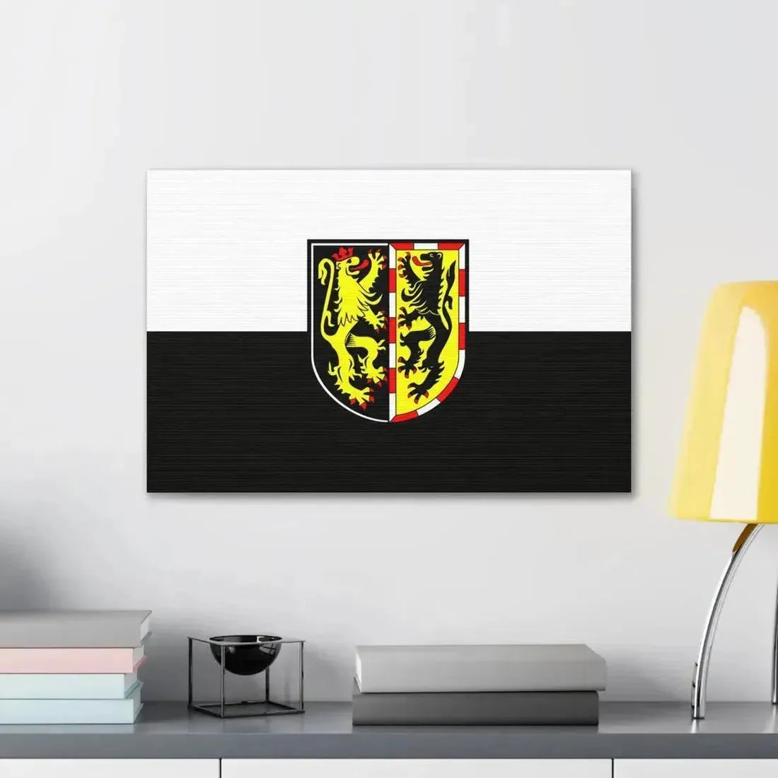 Flag of Hof Germany - Canvas Wall Art - The Sticker Space