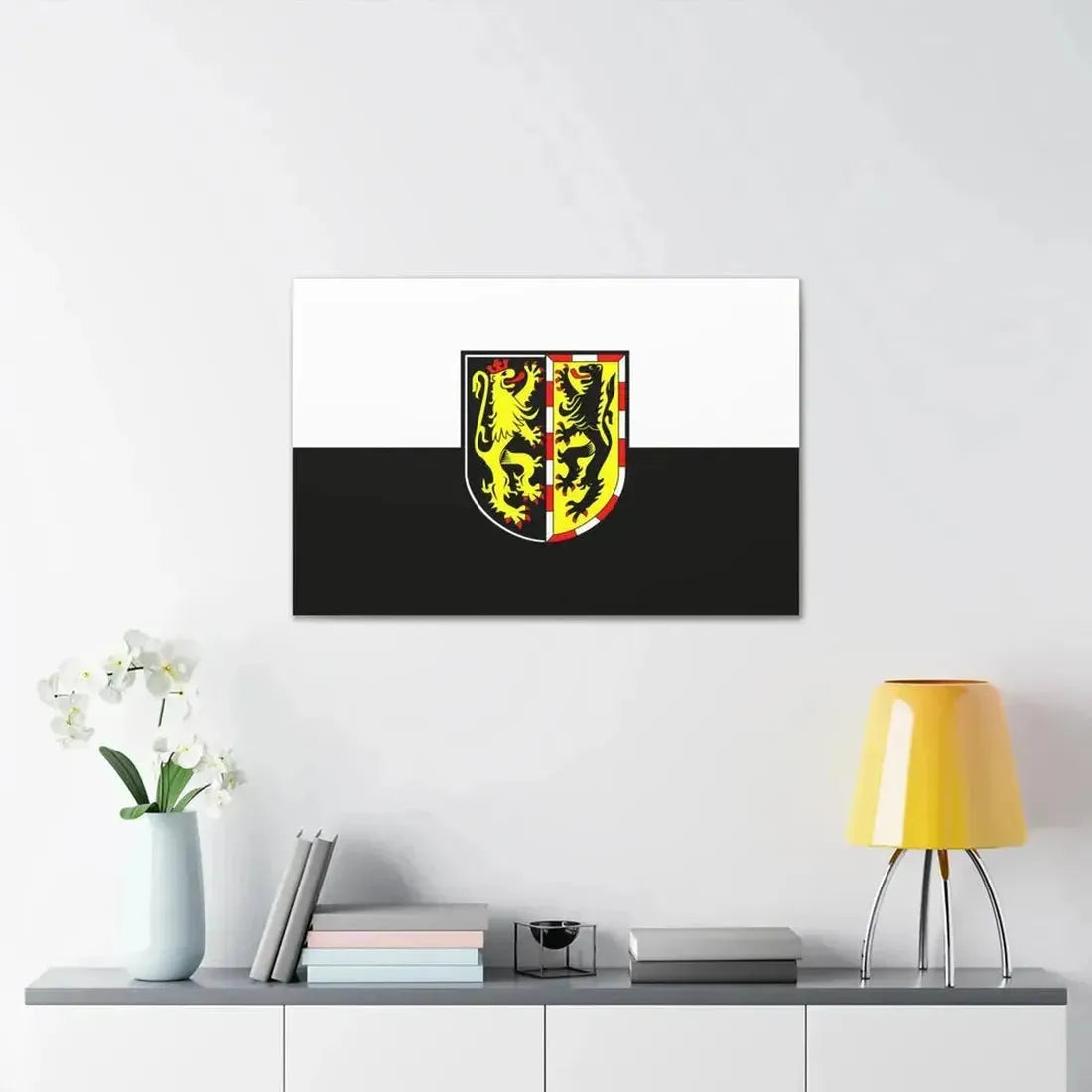 Flag of Hof Germany - Canvas Wall Art - The Sticker Space