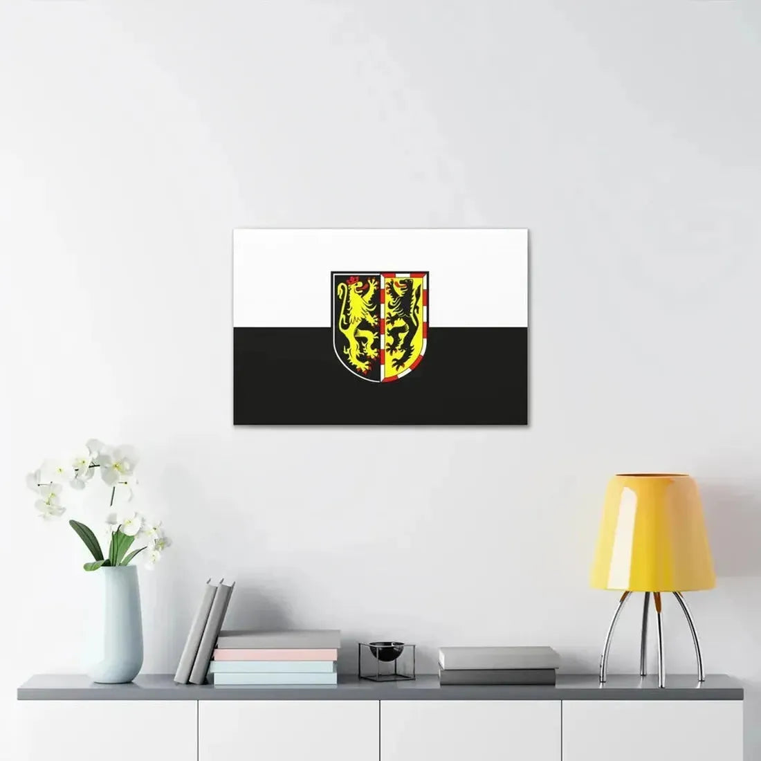 Flag of Hof Germany - Canvas Wall Art - The Sticker Space