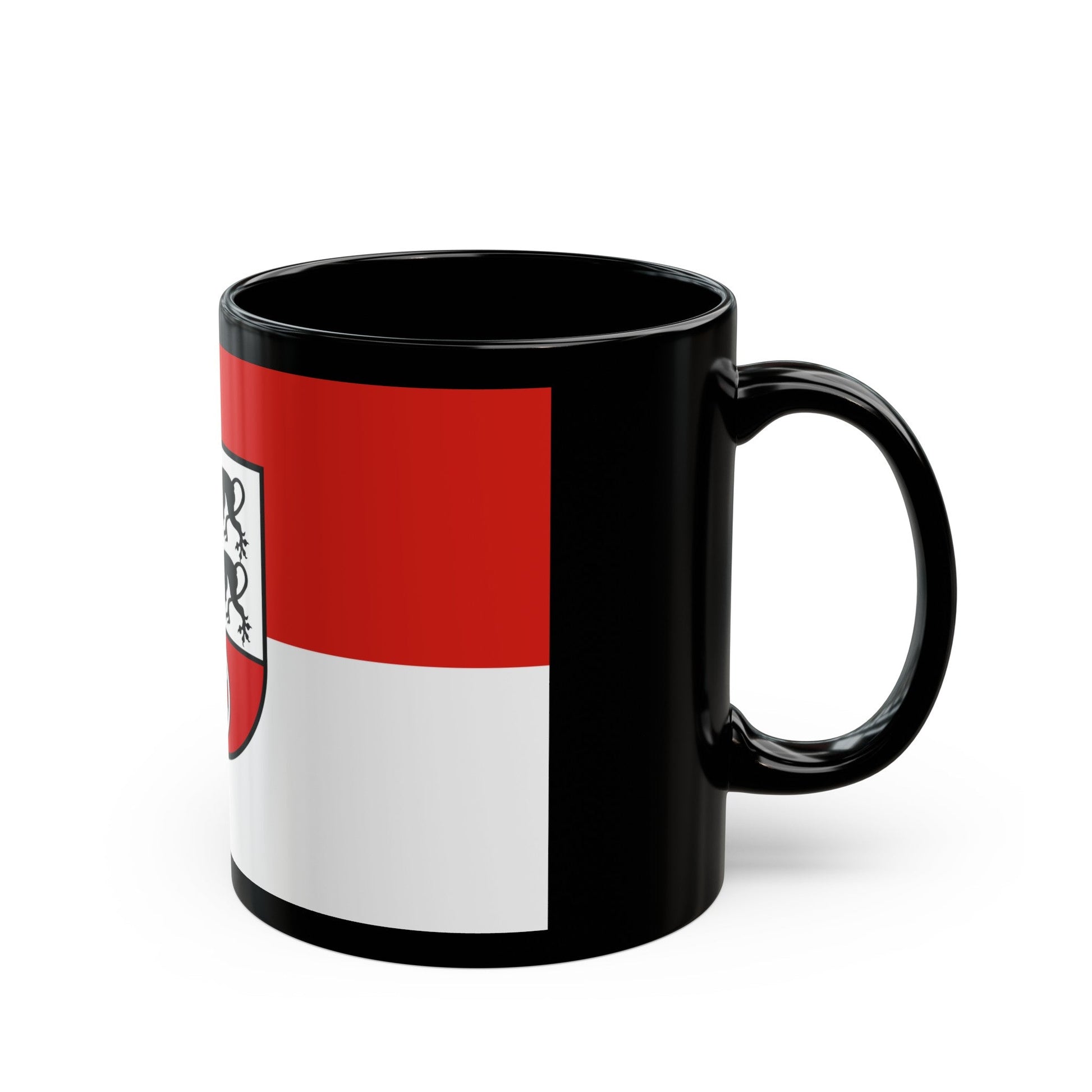 Flag of Hohenlohekreis Germany - Black Coffee Mug-The Sticker Space