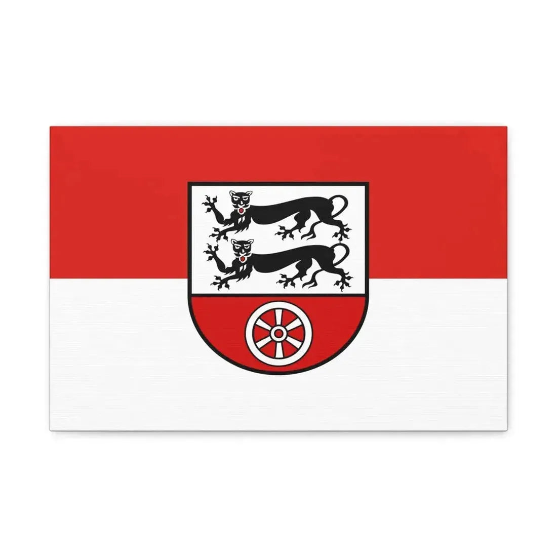 Flag of Hohenlohekreis Germany - Canvas Wall Art 18″ x 12″ 1.25" - The Sticker Space
