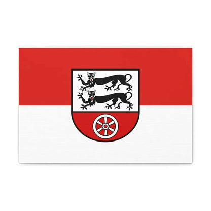 Flag of Hohenlohekreis Germany - Canvas Wall Art 18″ x 12″ 1.25" - The Sticker Space