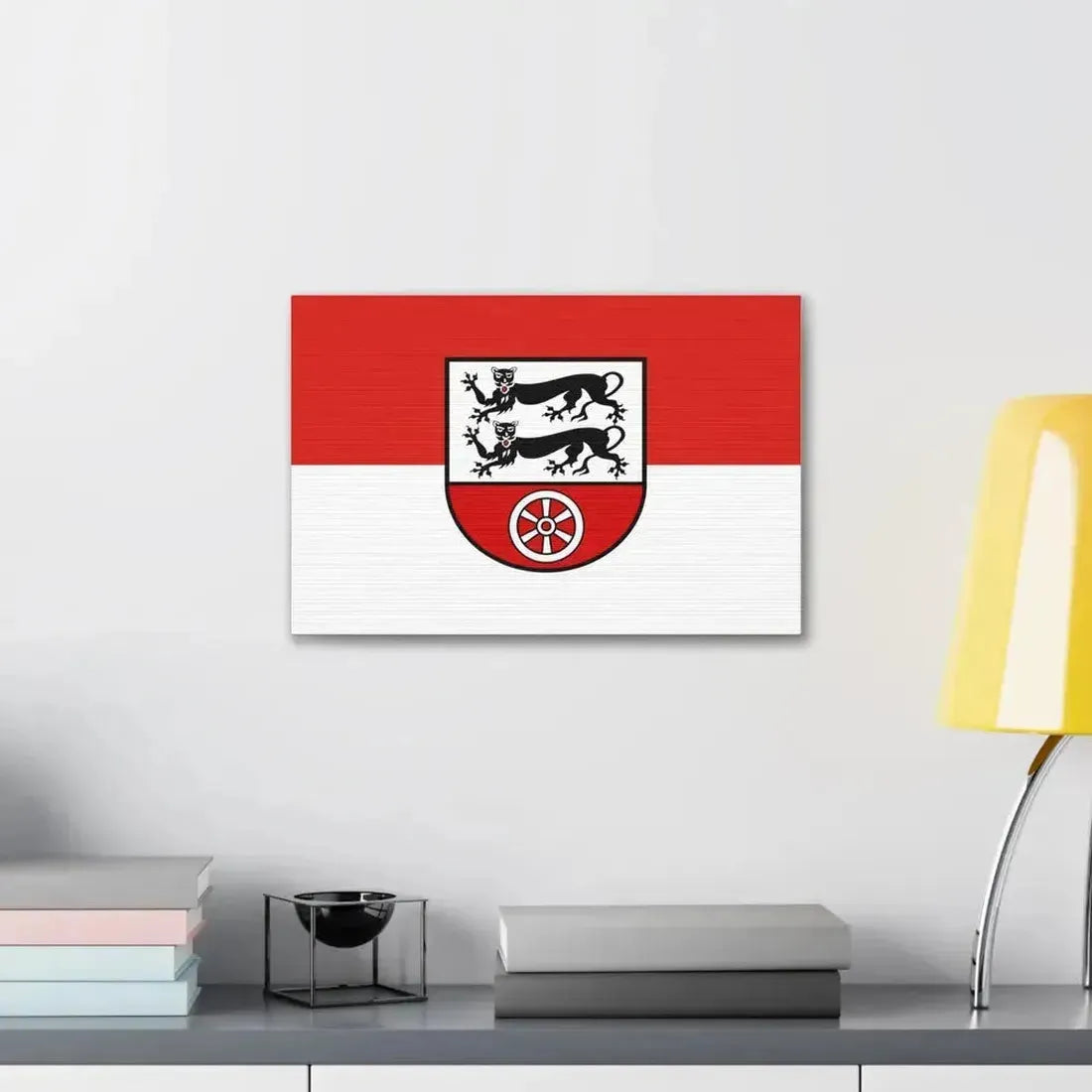Flag of Hohenlohekreis Germany - Canvas Wall Art - The Sticker Space