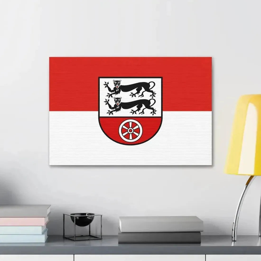 Flag of Hohenlohekreis Germany - Canvas Wall Art - The Sticker Space