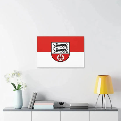 Flag of Hohenlohekreis Germany - Canvas Wall Art - The Sticker Space