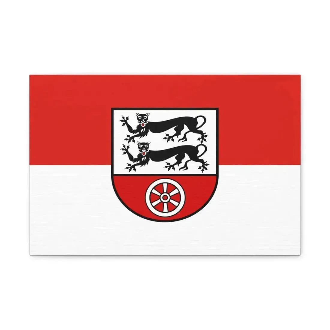 Flag of Hohenlohekreis Germany - Canvas Wall Art - The Sticker Space