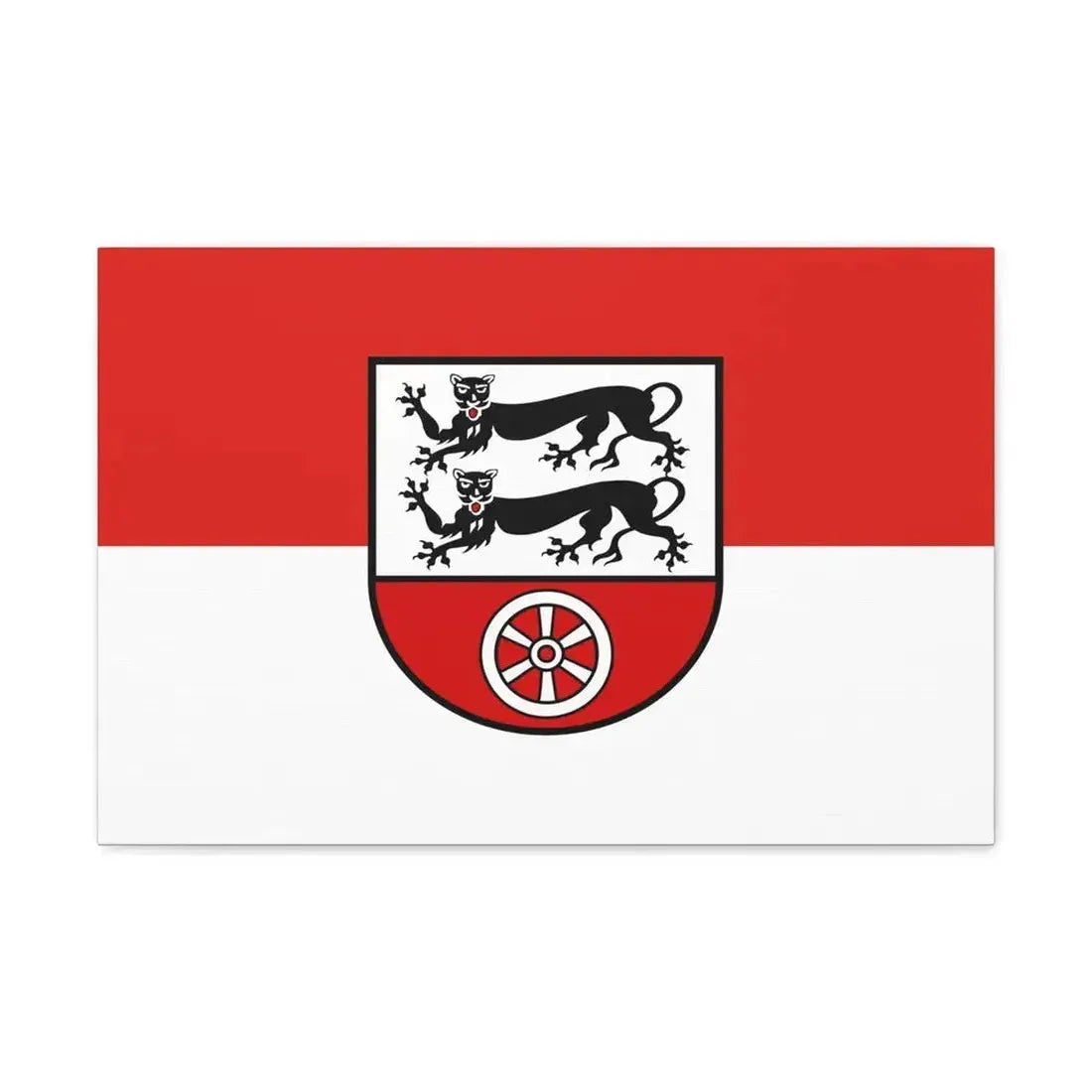 Flag of Hohenlohekreis Germany - Canvas Wall Art - The Sticker Space