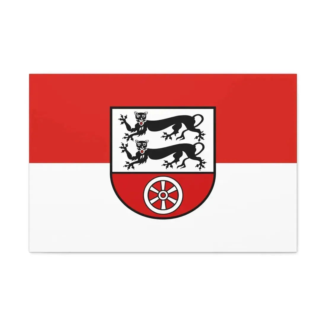 Flag of Hohenlohekreis Germany - Canvas Wall Art - The Sticker Space