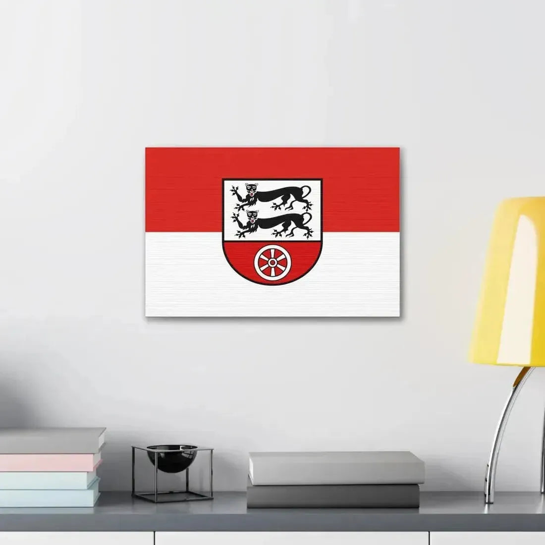 Flag of Hohenlohekreis Germany - Canvas Wall Art - The Sticker Space