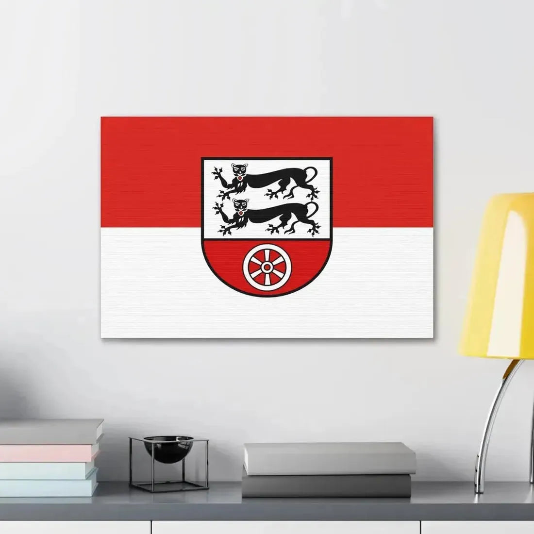 Flag of Hohenlohekreis Germany - Canvas Wall Art - The Sticker Space