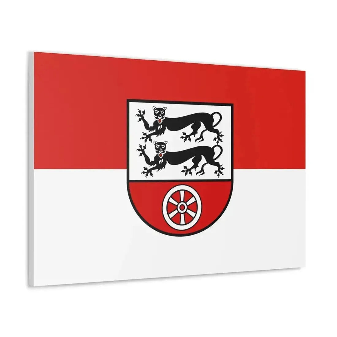 Flag of Hohenlohekreis Germany - Canvas Wall Art - The Sticker Space