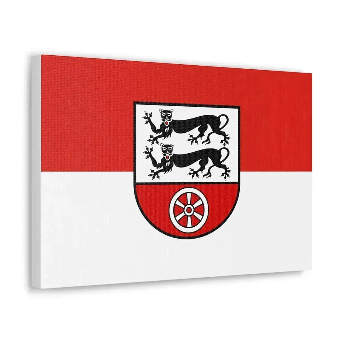 Flag of Hohenlohekreis Germany - Canvas Wall Art - The Sticker Space