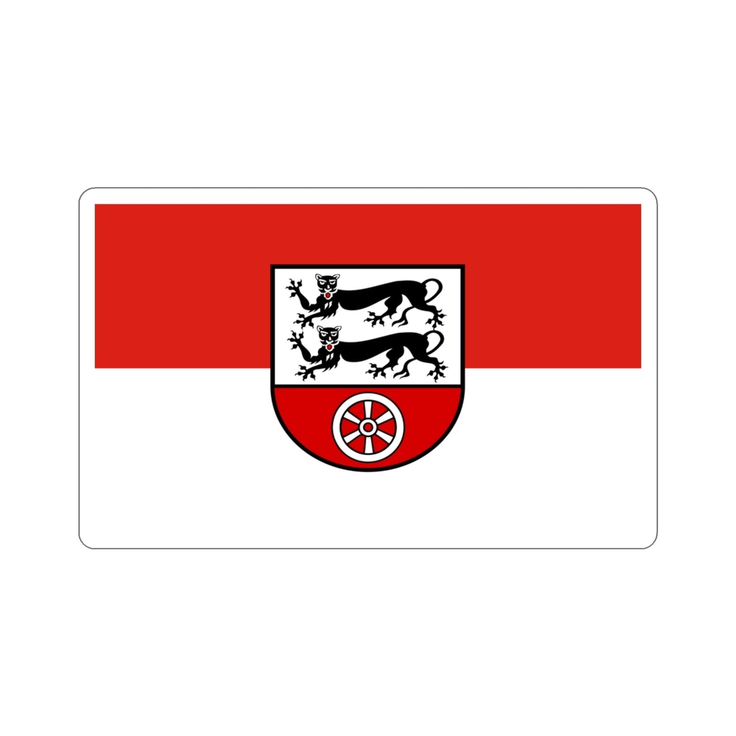 Flag of Hohenlohekreis Germany STICKER Vinyl Die-Cut Decal-3 Inch-The Sticker Space