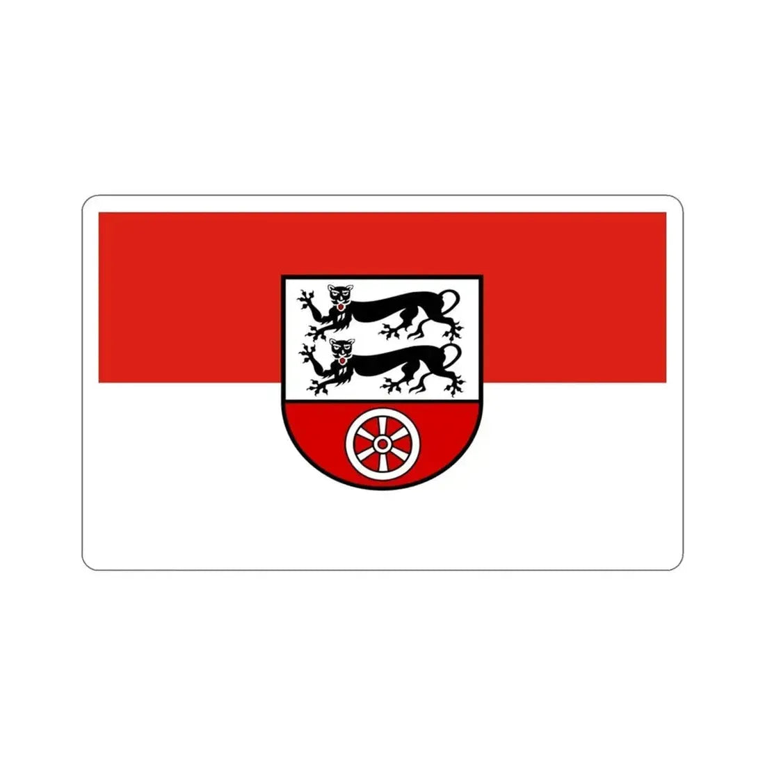 Flag of Hohenlohekreis Germany STICKER Vinyl Die-Cut Decal 3 Inch - The Sticker Space